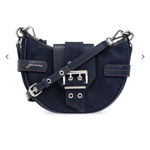 Ganni Small Bucky Denim Crossbody bag